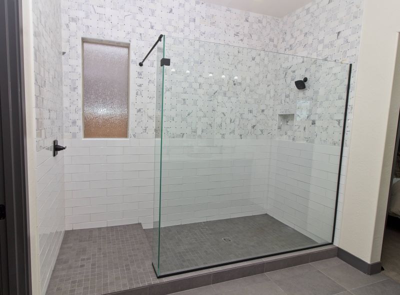 Minimalist Shower with Clear Glass